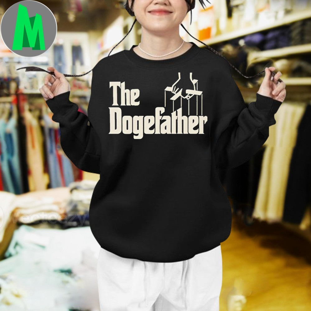 The Dogefather Cryptocurrency T-Shirt Dogecoin Inspired Humor Graphic Tee