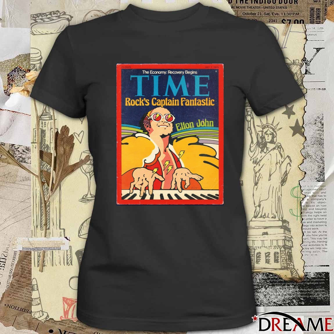 The Economy Recovery Begins Time Rock’s Captain Fantastic Elton John 2025 Poster t-shirt