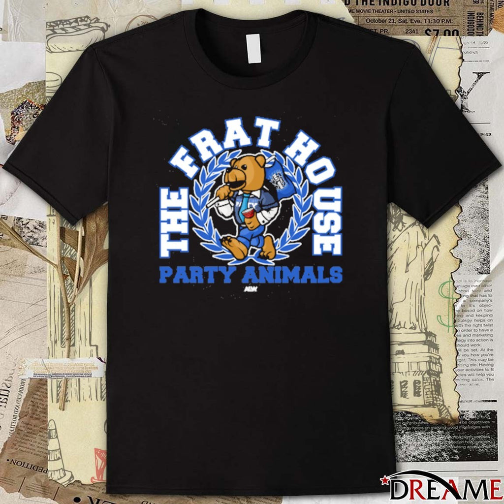 The Frat House – Party Animals AEW 2025 t-shirt