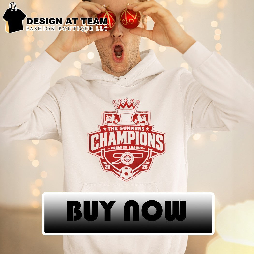 The Gunners Champions Arsenal Premier League Champions 2025 26 Vintage shirt