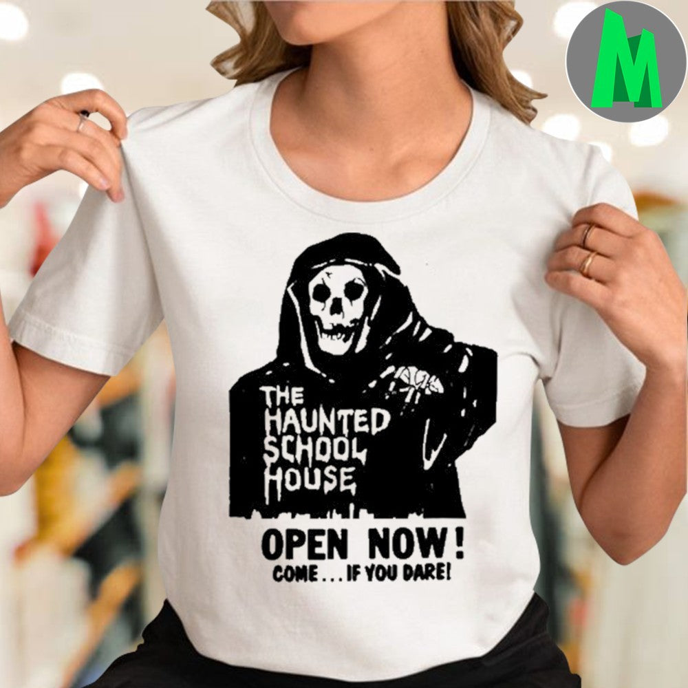 The Haunted School House Grim Reaper Horror Shirt