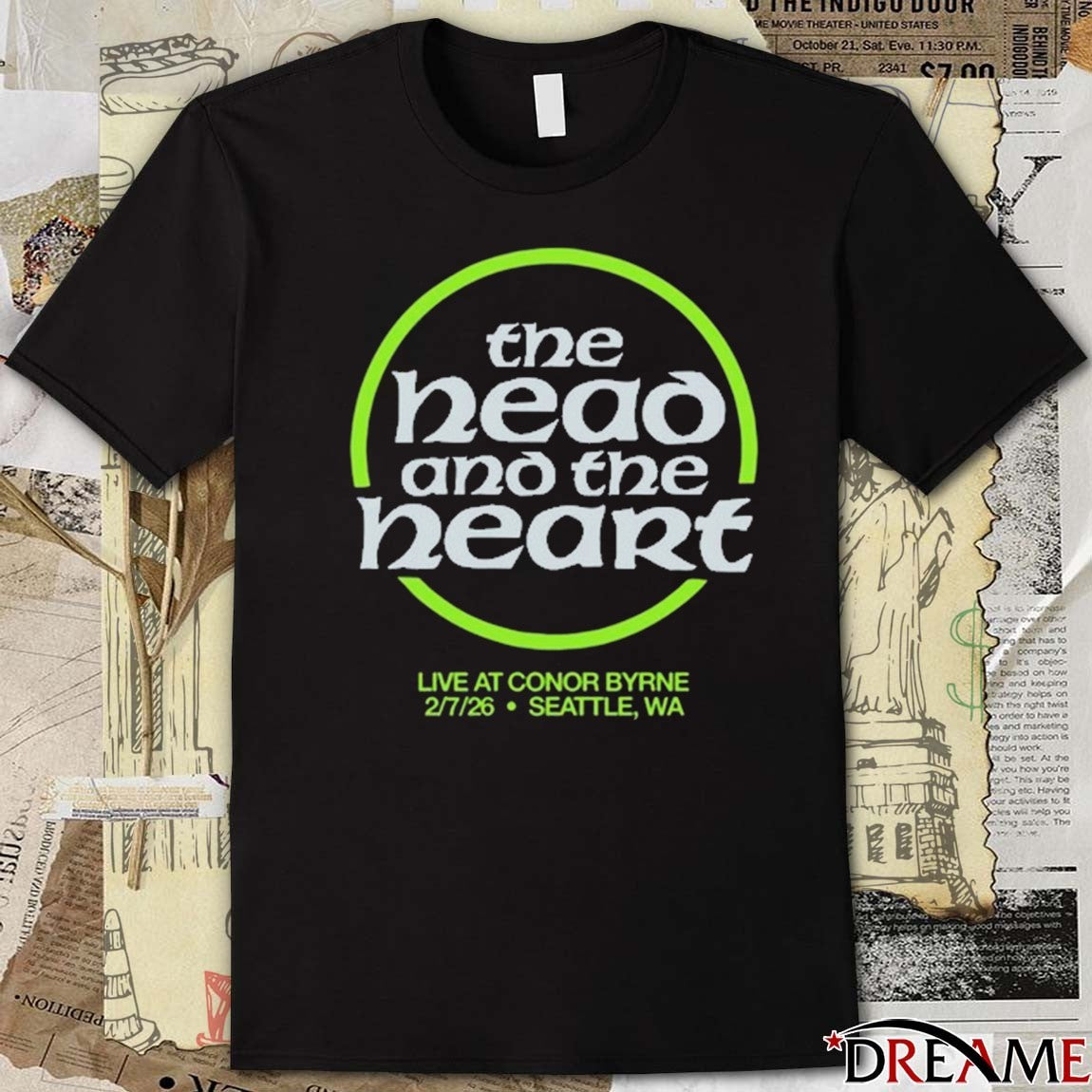 The Head And The Heart Live At Conor Byrne Seattle WA February 7 2026 t-shirt