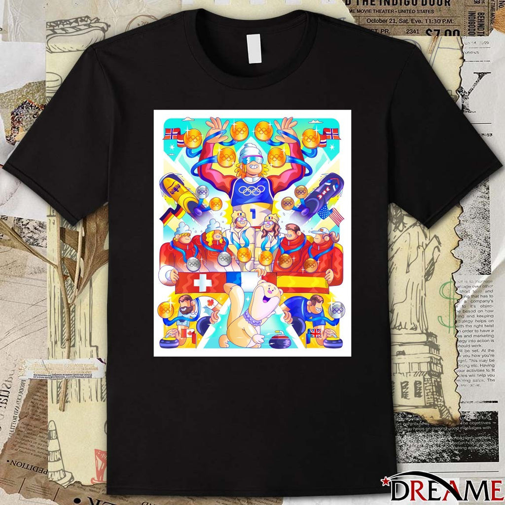 The Incredible History Of Day 15 At Milano Cortina 2026 Art Poster t-shirt