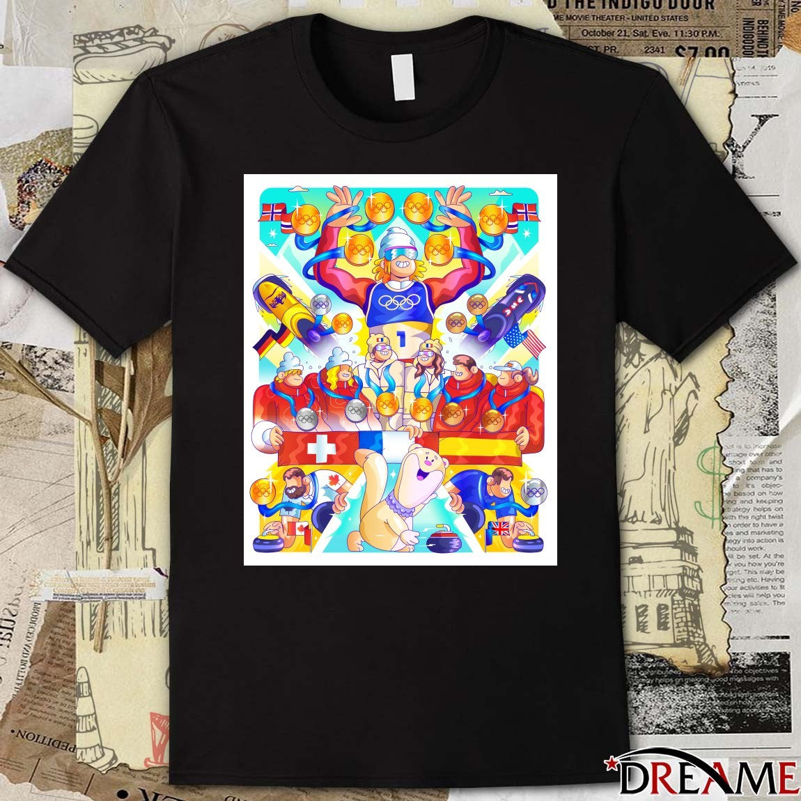 The Incredible History Of Day 15 At Milano Cortina 2026 Art Poster t-shirt