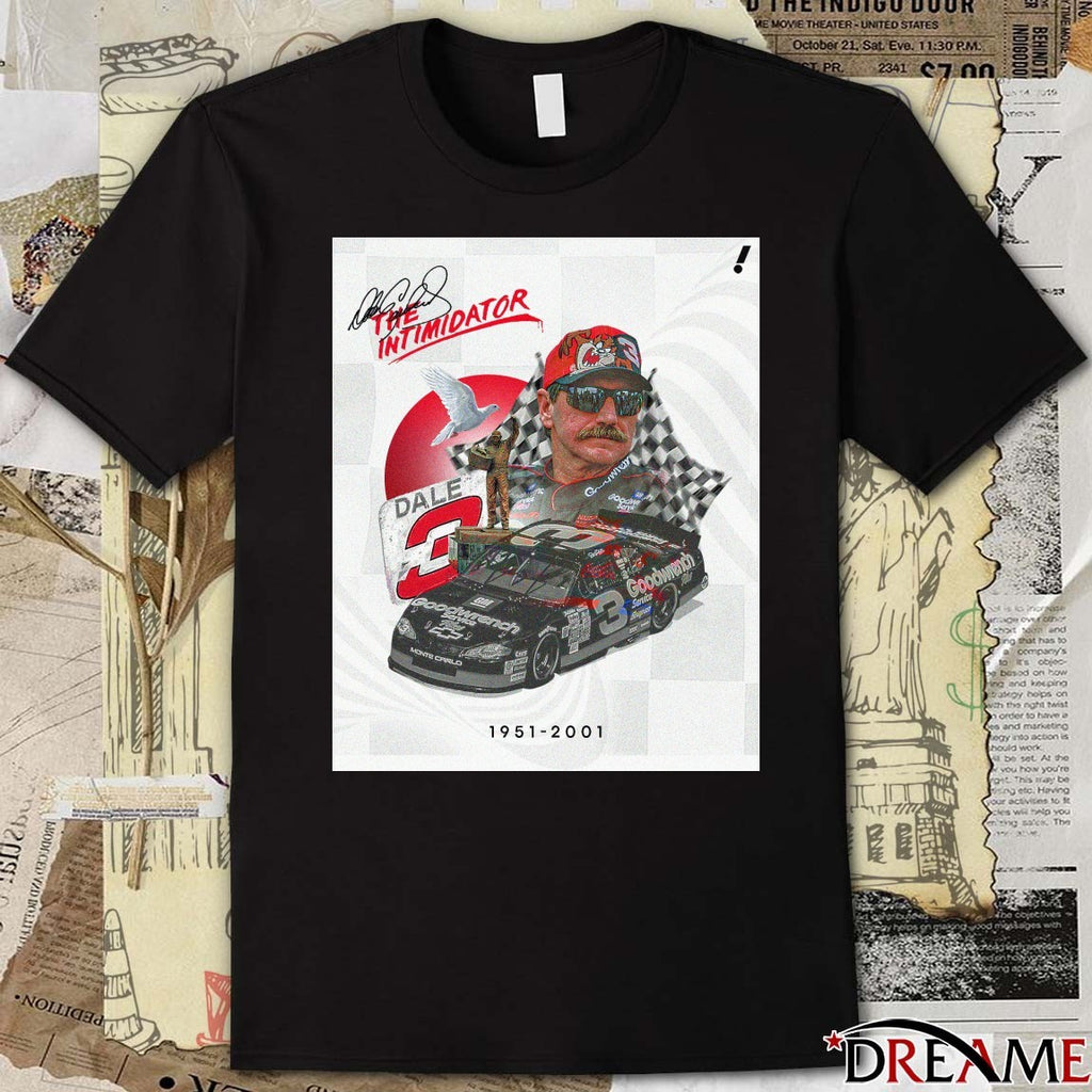 The Intimidator Hall Of Fame Driver Dale Earnhardt Sr 1952-2001 At The Daytona 500 t-shirt