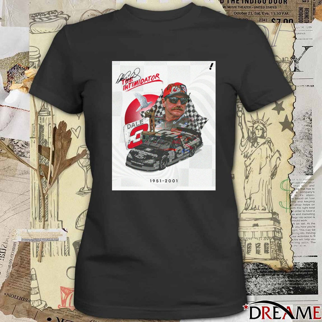 The Intimidator Hall Of Fame Driver Dale Earnhardt Sr 1952-2001 At The Daytona 500 t-shirt