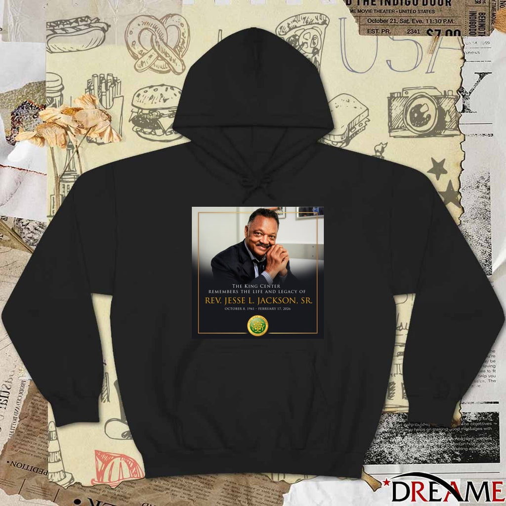 The King Center Remembers The Life And Legacy Of Rev. Jesse L. Jackson, Sr. October 8, 1941 February 17, 2026 t-shirt