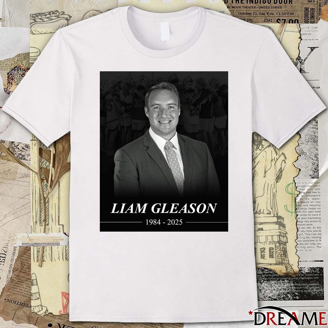 The Lacrosse Network Rest In Peace Liam Gleason 1984 – 2025 Poster t-shirt
