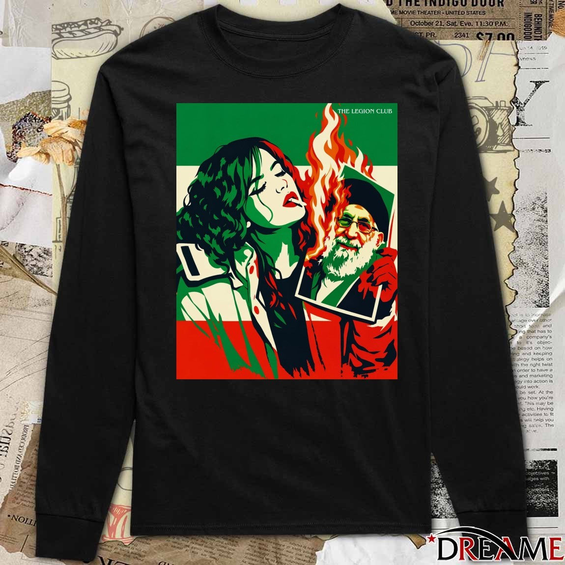 The Legion Club Iran Revolution 2026 Painting Poster t-shirt