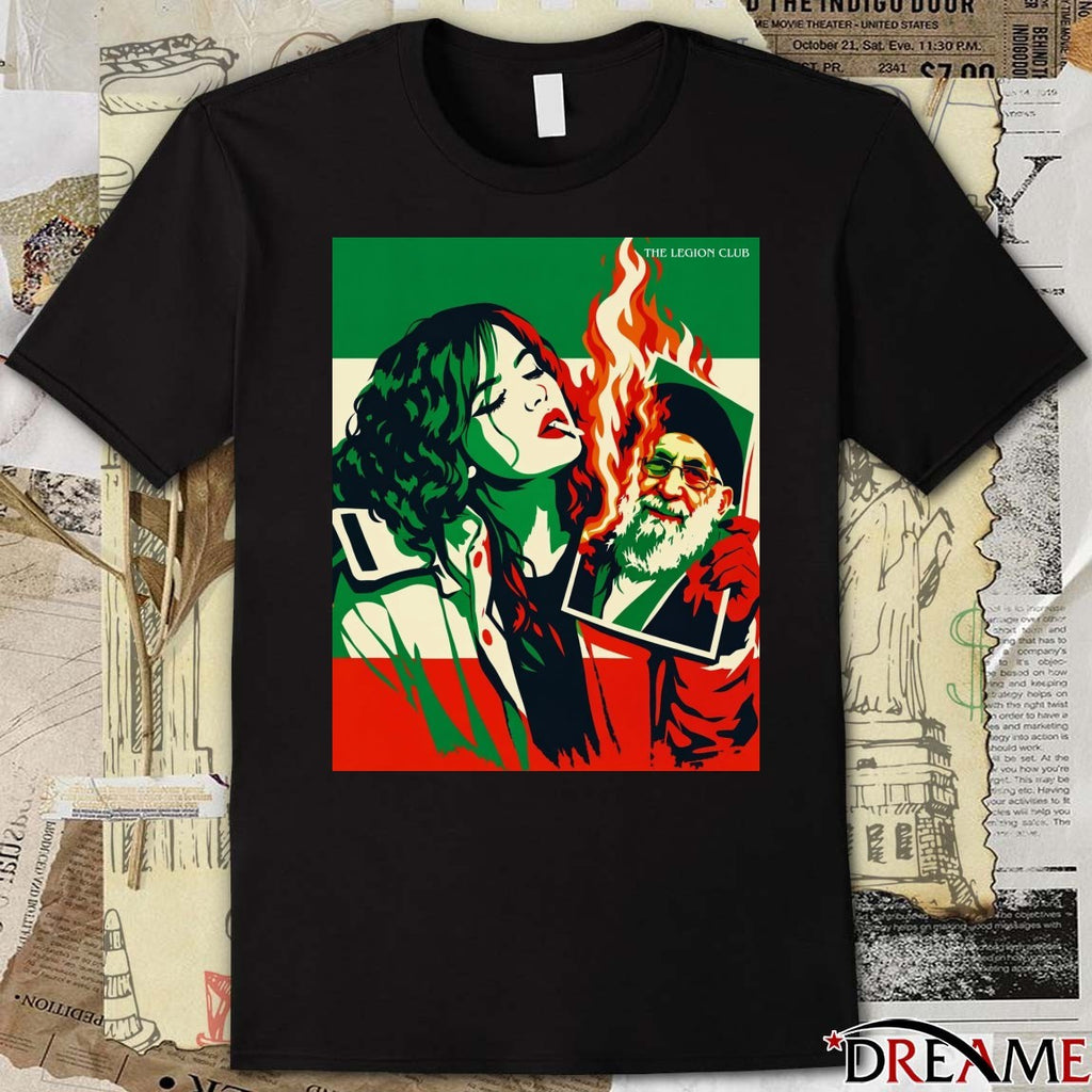 The Legion Club Iran Revolution 2026 Painting Poster t-shirt