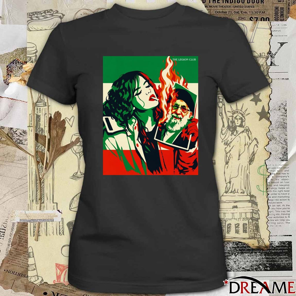 The Legion Club Iran Revolution 2026 Painting Poster t-shirt