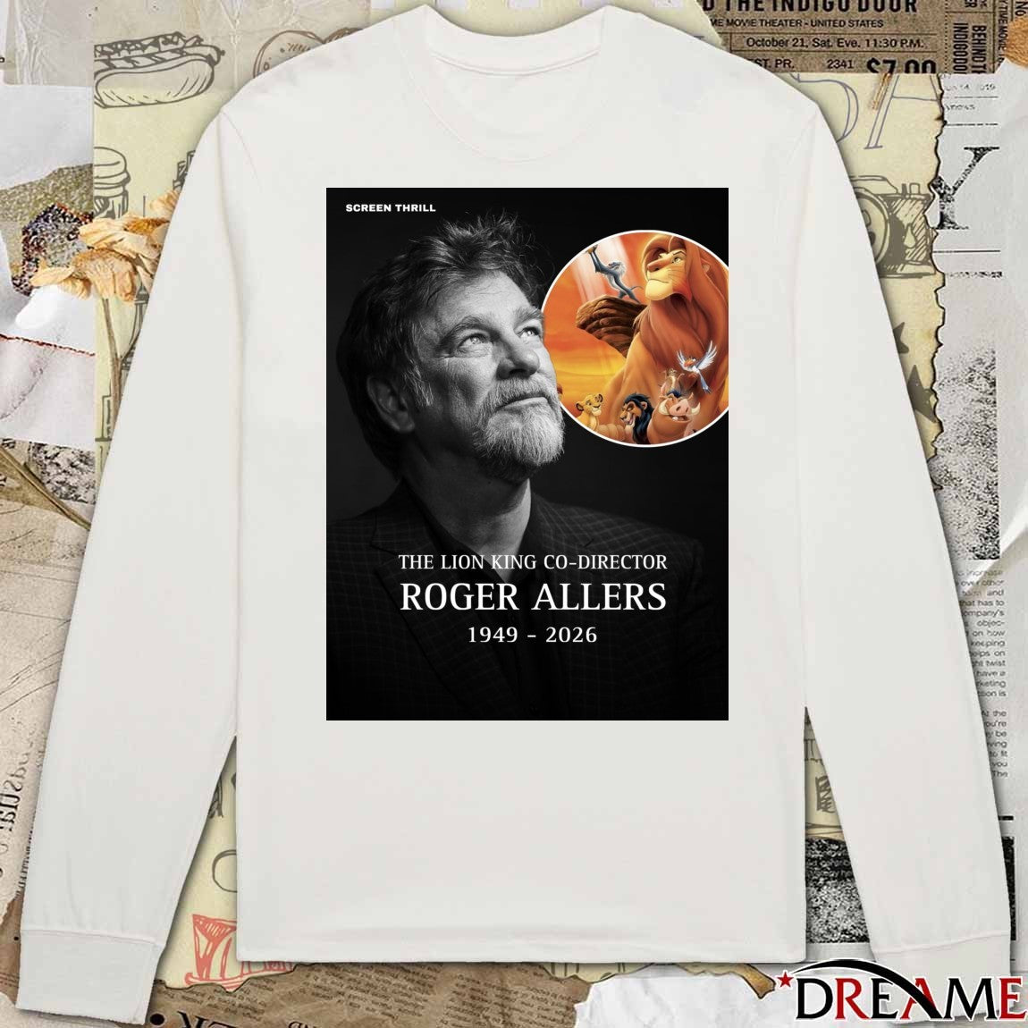 The Lion King Co-Director Roger Allers 1949 – 2026 Poster t-shirt