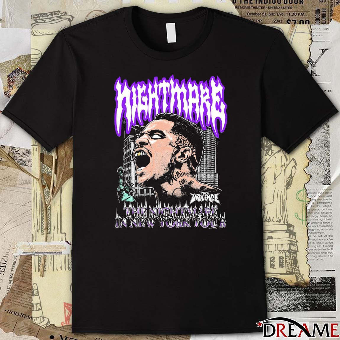 The Mecca The Nightmare In New York Tour November 10 Full Violence t-shirt