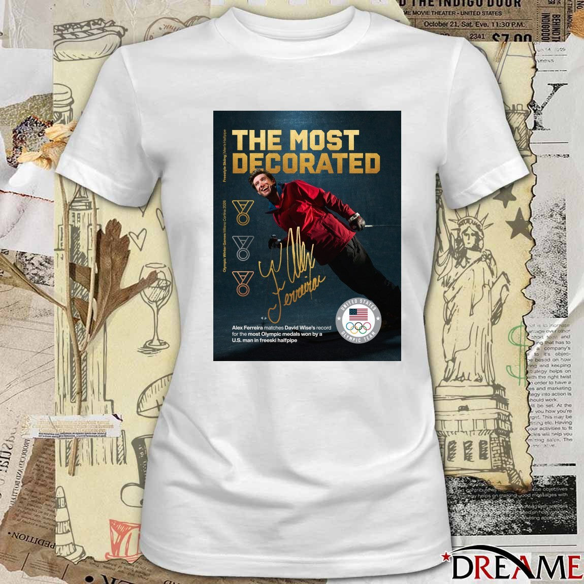 The Most Decorated Alex Ferreira Signature Milan Cortina 2026 Winter Olympics t-shirt
