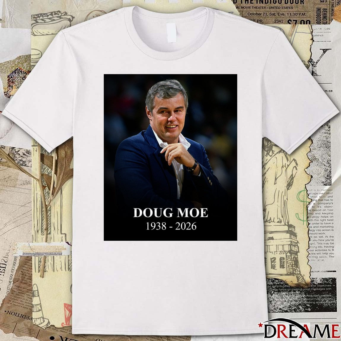 The NBA mourns the passing of Doug Moe 1938-2026 t-shirt