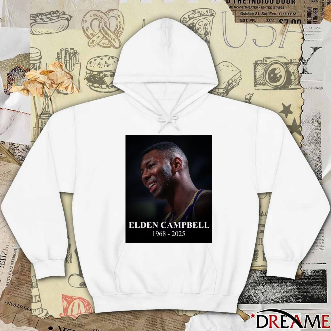 The NBA mourns the passing of Elden Campbell 1968 – 2025 Poster t-shirt