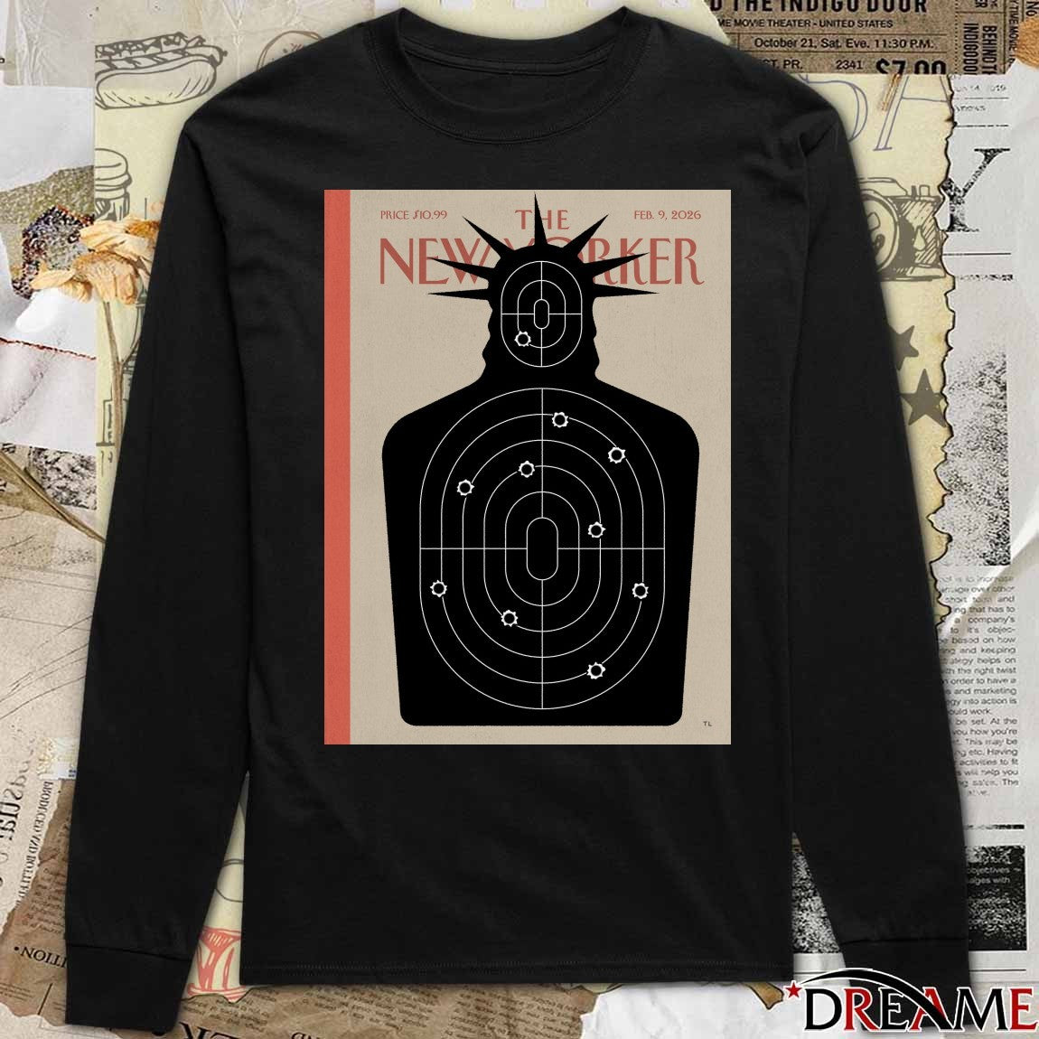 The New Yorker Targeted by Till Lauer February 9 2026 Poster t-shirt