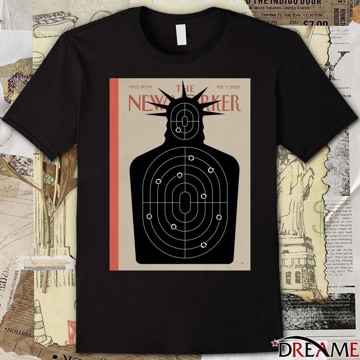 The New Yorker Targeted by Till Lauer February 9 2026 Poster t-shirt