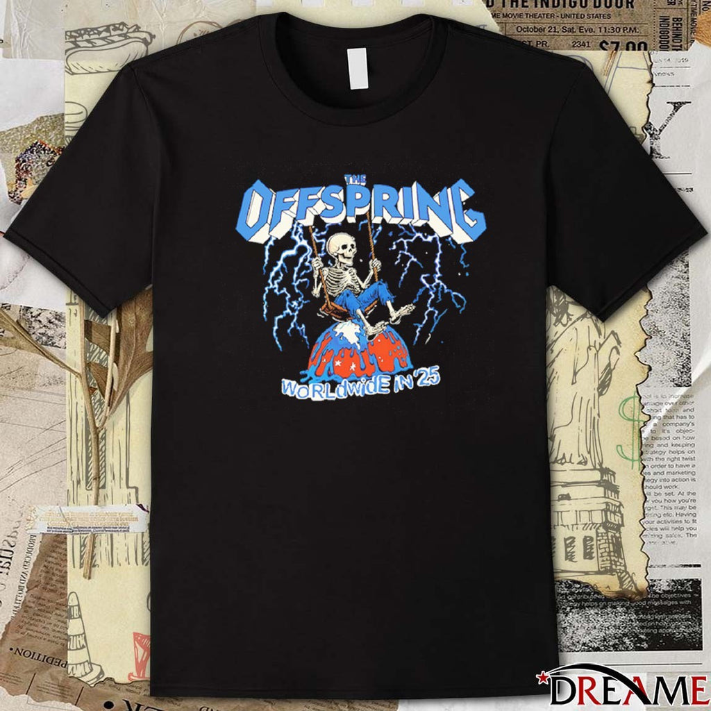 The Offspring Swinging Skeleton Worldwide In 2026 Tour t-shirt
