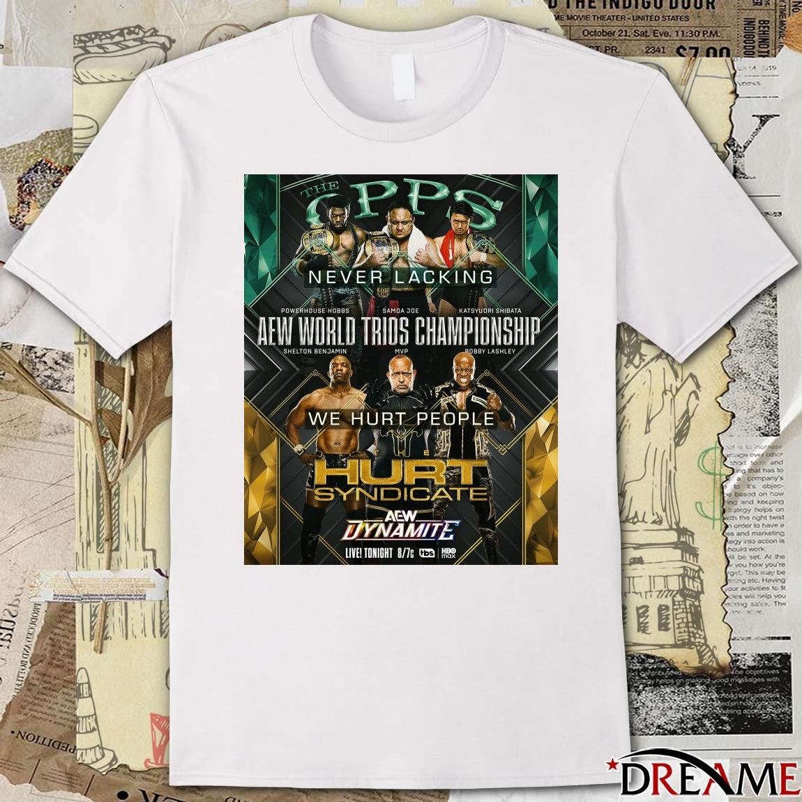 The Opps Never Lacking AEW World Trios Championship We Hurt People Hurt Syndicate 2025 Poster t-shirt