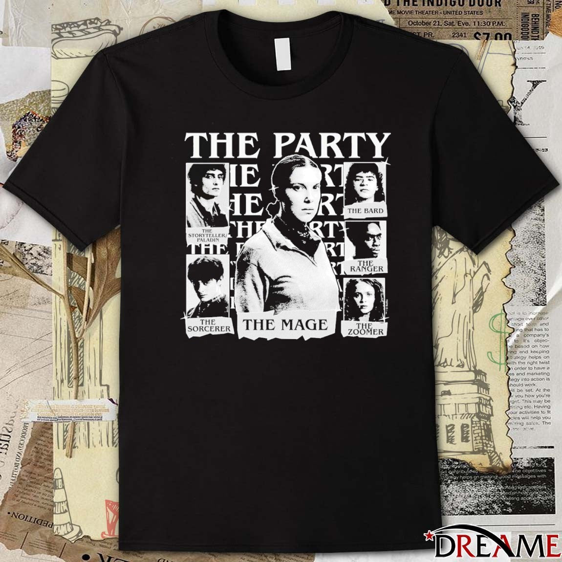 The Party The Mage The Storyteller Paladin The Sorcerer The Bard The Ranger The Zoomer t-shirt