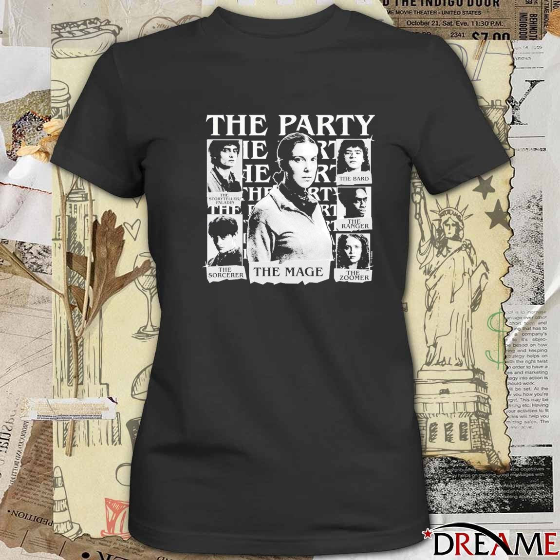 The Party The Mage The Storyteller Paladin The Sorcerer The Bard The Ranger The Zoomer t-shirt