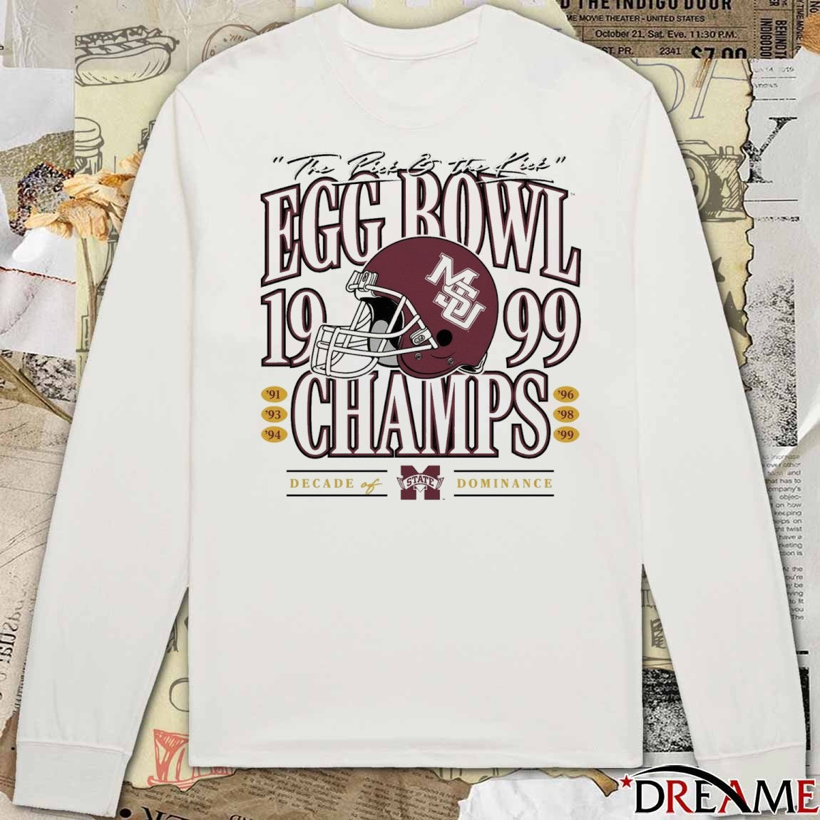 The Pick And The Kick Mississippi State Bulldogs 99 Egg Bowl Champs Decade Dominance t-shirt
