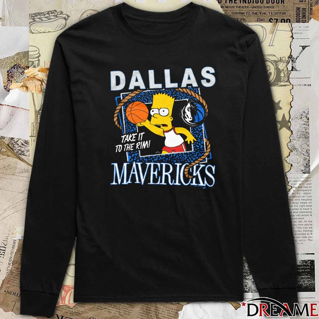 The Simpsons Bart x Dallas Mavericks Take It To The Rim t-shirt