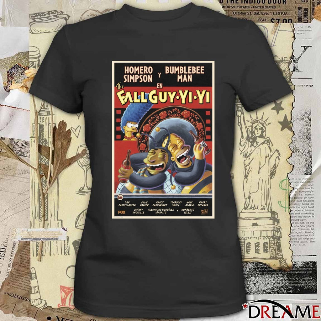The Simpsons The Fall Guy-Yi-Yi Homer Simpson Bumblebee Man Poster t-shirt