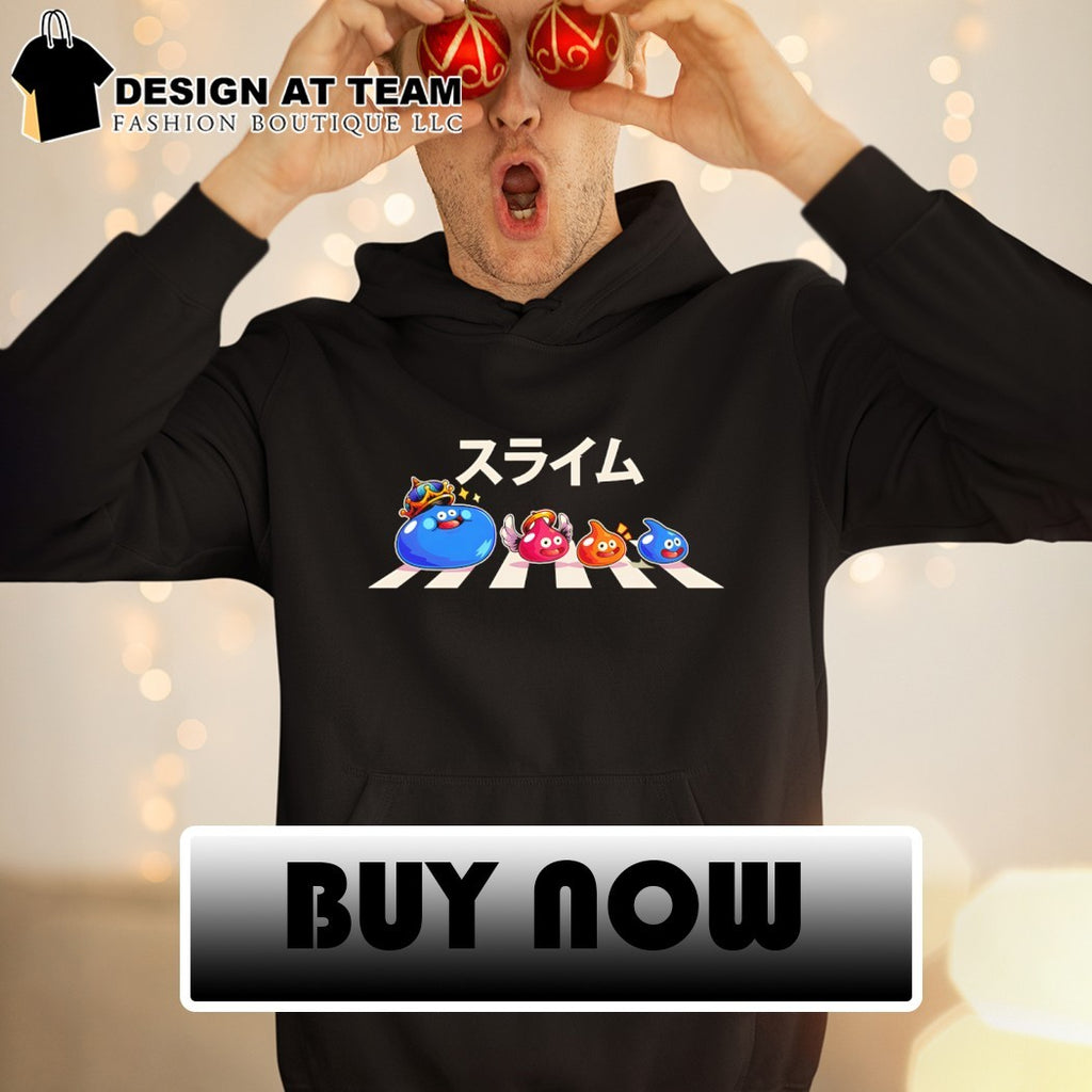 The Slimes JP King Slime smaller slimes crossing Abbey Road shirt