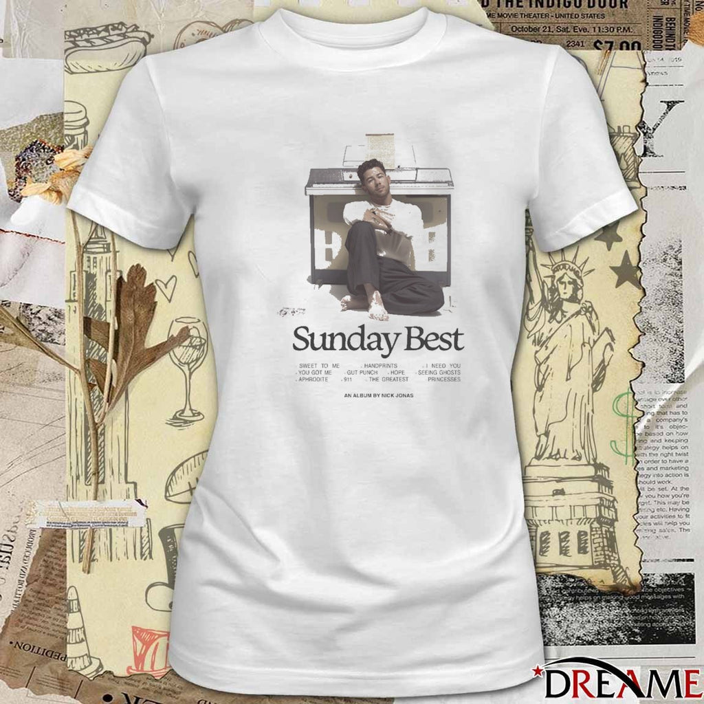 The Sunday Best Tracklist An Album By Nick Jonas t-shirt