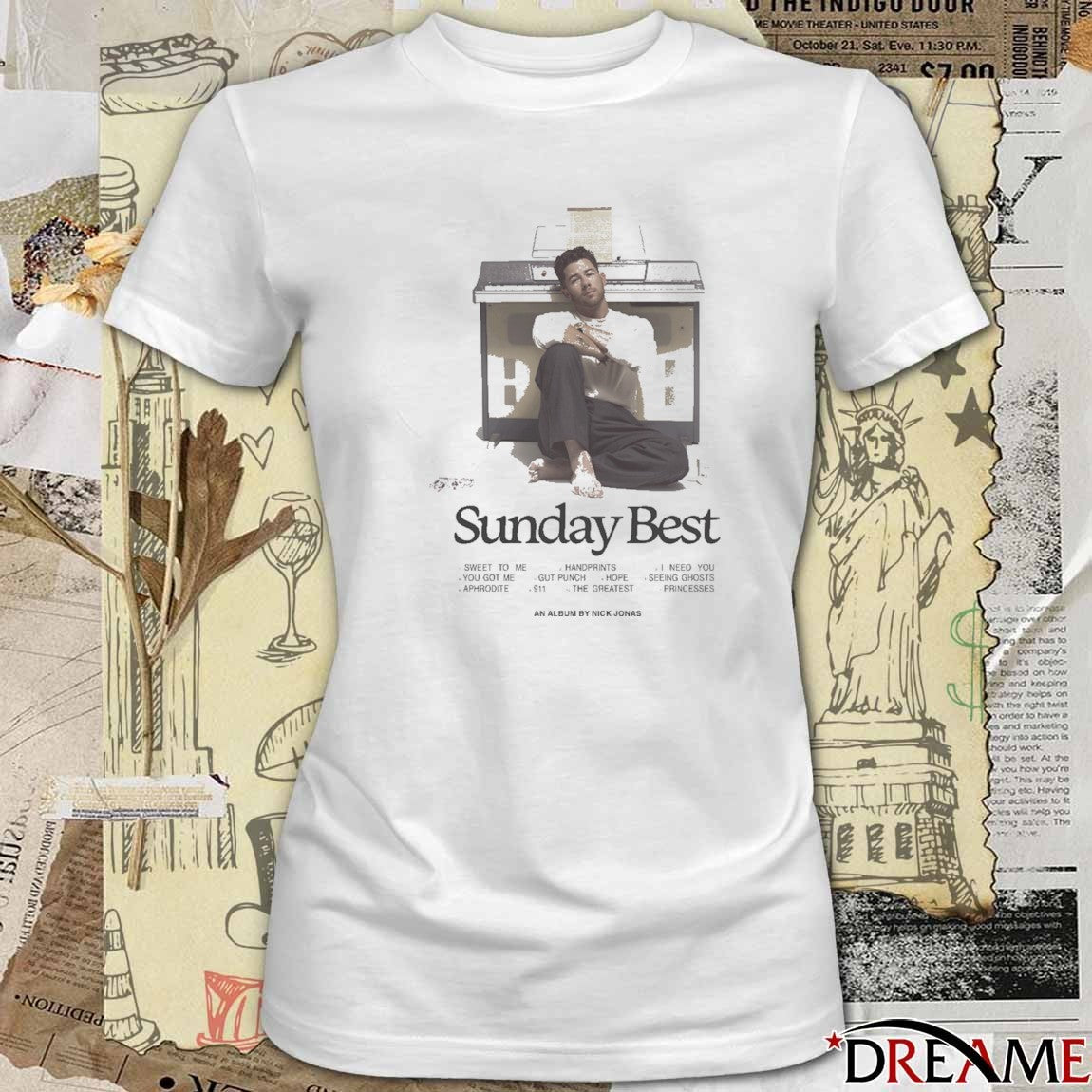 The Sunday Best Tracklist An Album By Nick Jonas t-shirt
