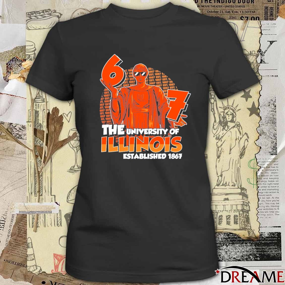 The University Of Illinois Fighting Illini Established 1867 2026 Ncaa Division I Men’s Basketball t-shirt