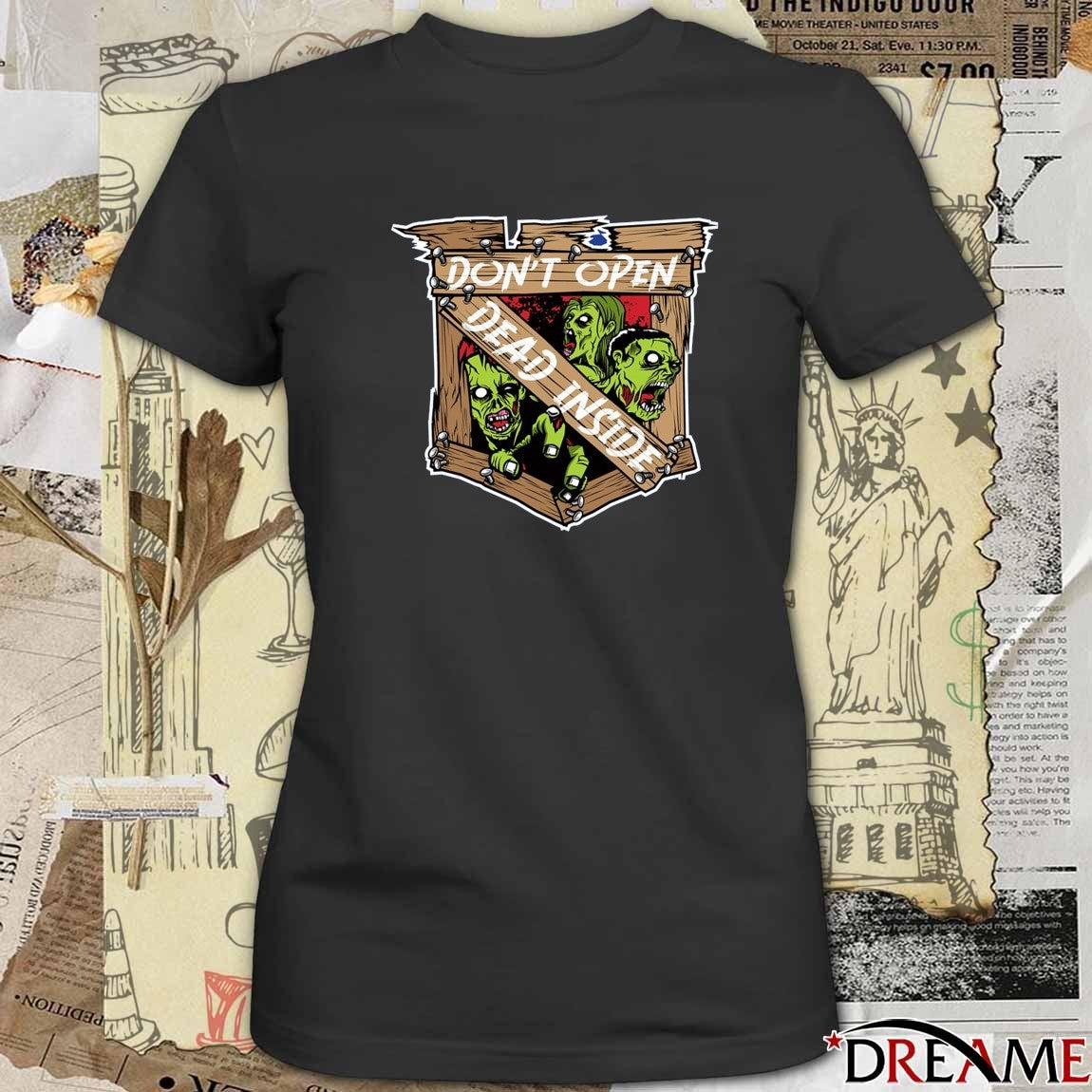 The Walking Dead x New York Rangers Don’t Open Dead Inside Halloween Logo t-shirt