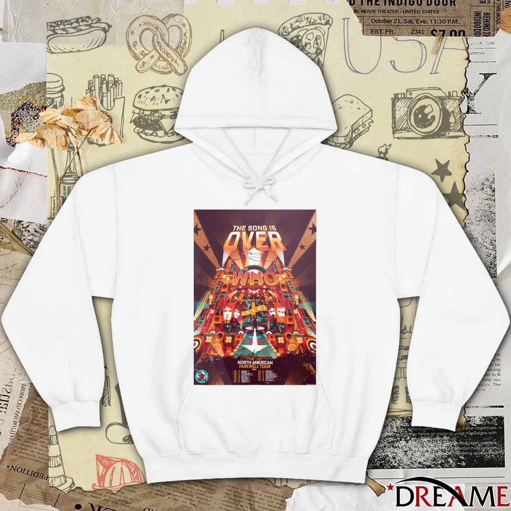 The Who 2025 North American Farewell Tour The Song Is Over August and September 2025 Poster t-shirt