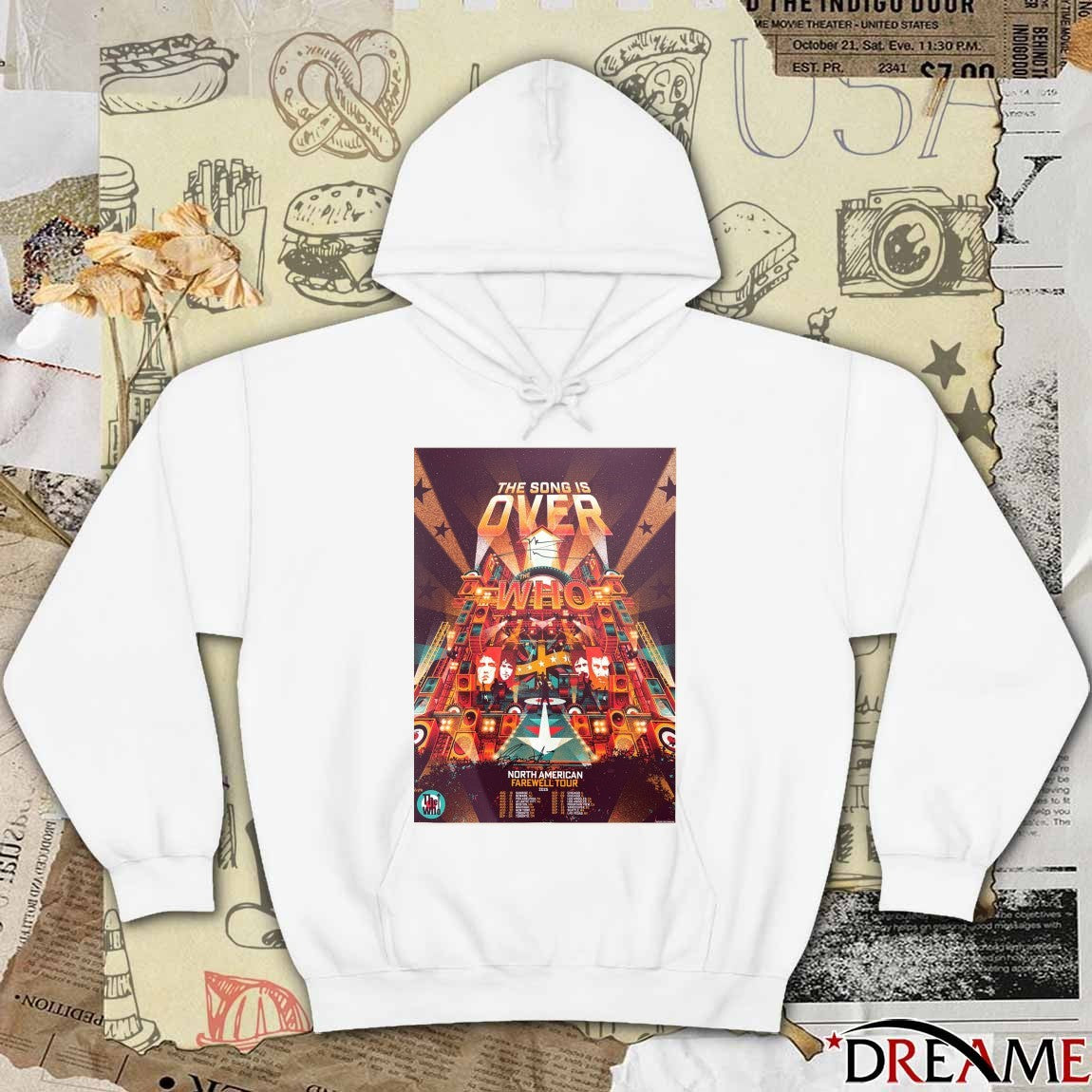 The Who 2025 North American Farewell Tour The Song Is Over August and September 2025 Poster t-shirt