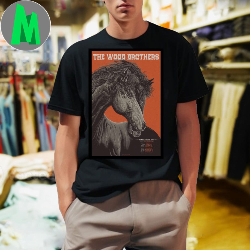 The Wood Brothers Summer Tour 2025 Poster Shirt