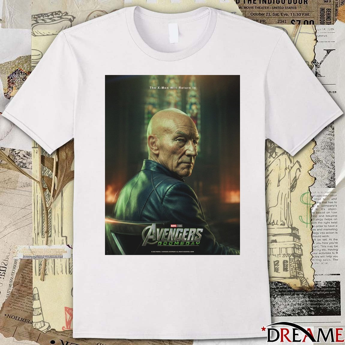 The X-Men Will Return In Avengers Doomsday Patrick Stewart Professor Charles Xavier Poster t-shirt