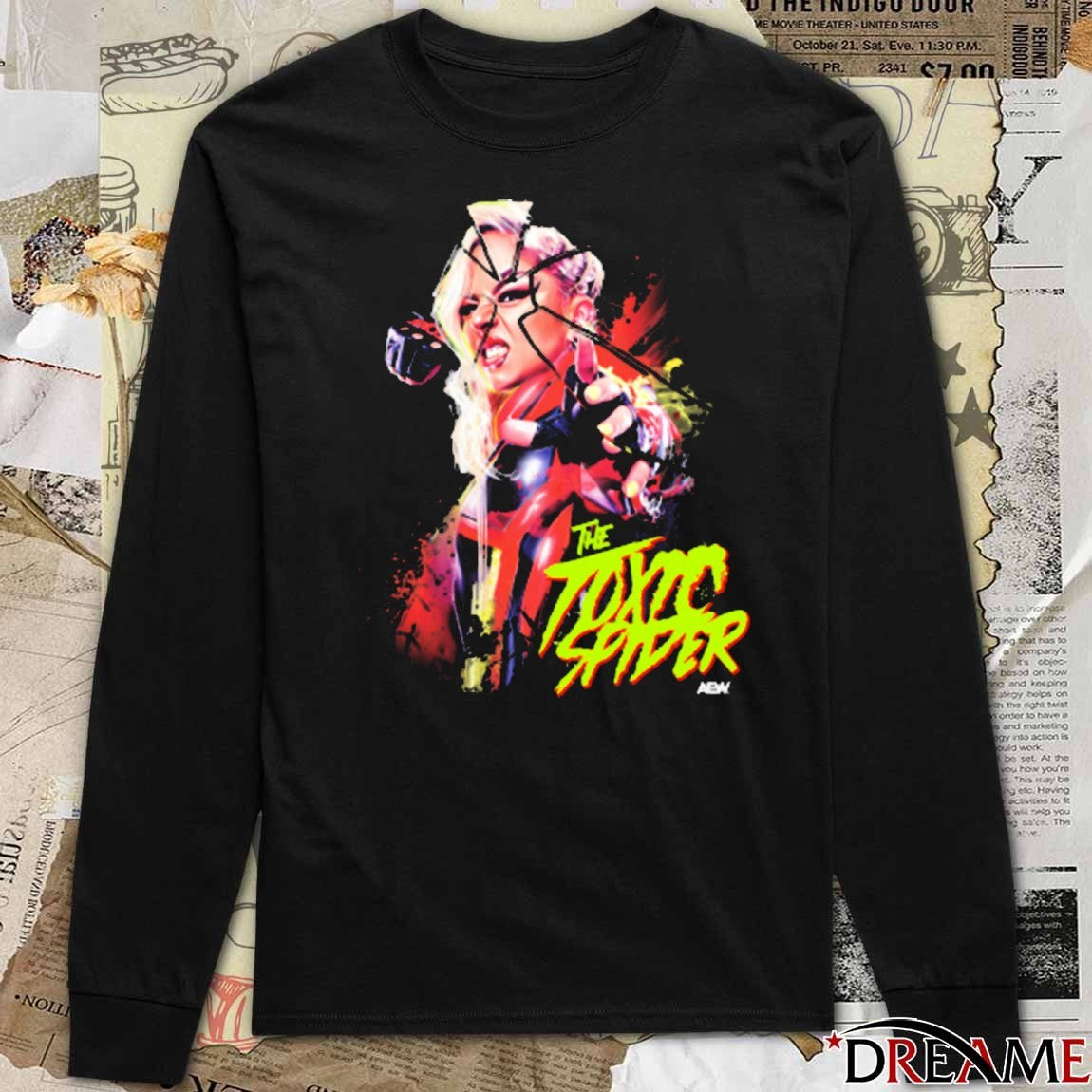 Thekla Arachnophobia The Toxic Spider AEW 2025 t-shirt