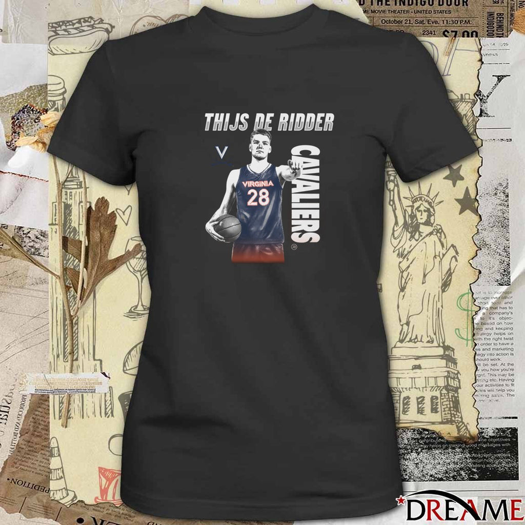 Thijs De Ridder Virginia Cavaliers Basketball Illustrated t-shirt
