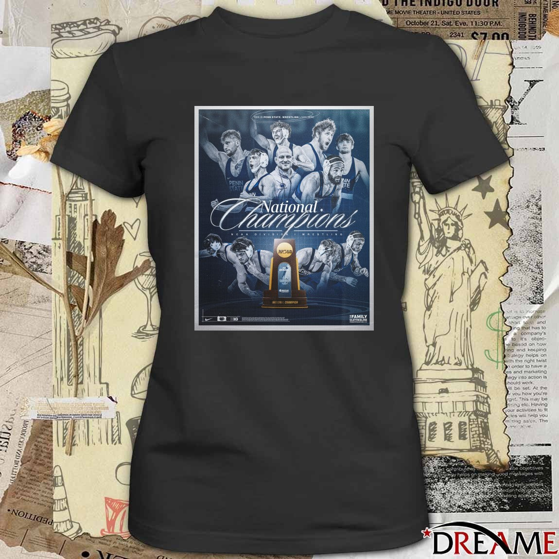 This Is Penn State Wrestling Lives Here Nation Champions NCAA 2026 Division I Wrestling Poster t-shirt