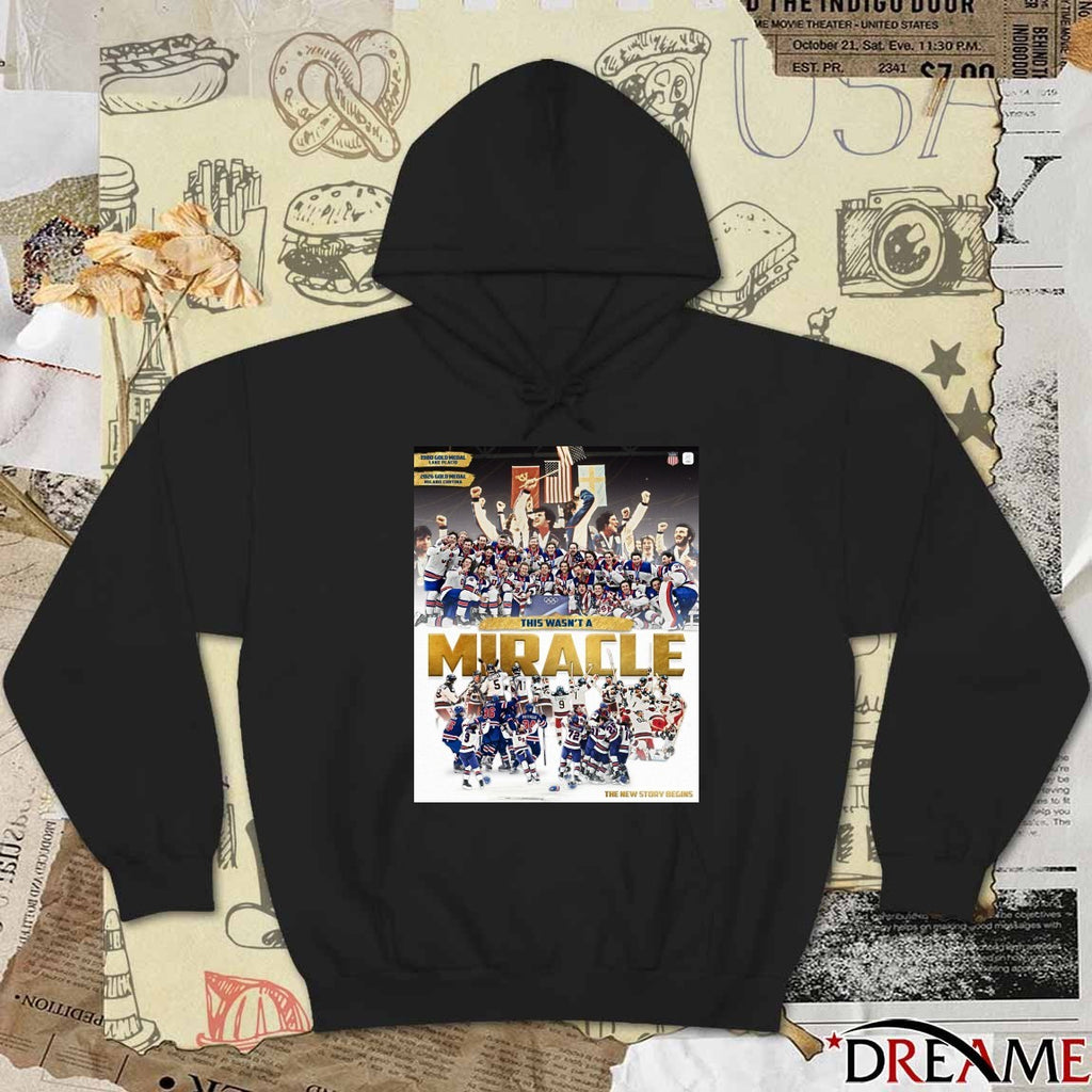 This Wasn’t A Miracle 1980-2026 Gold Medal The New Story Begins t-shirt