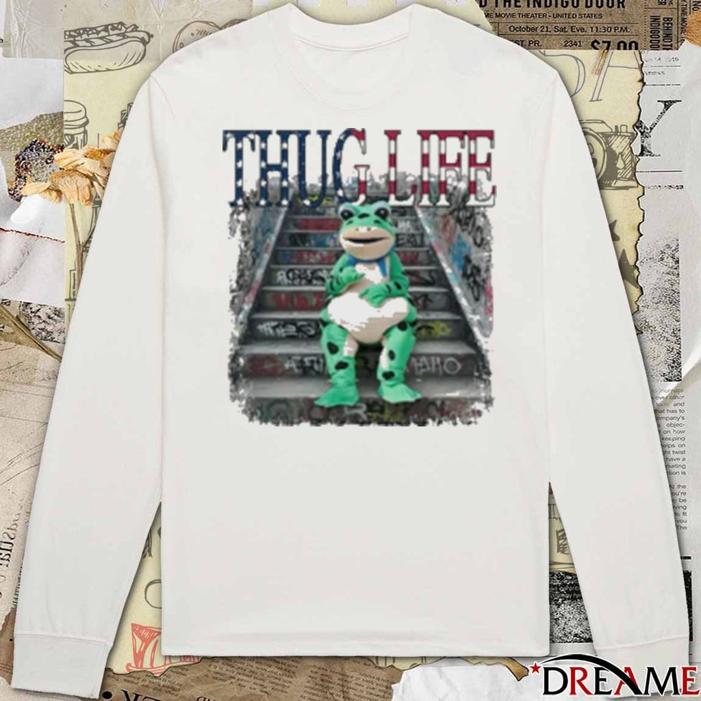 Thug Life Portland Frog Protest 2025 t-shirt
