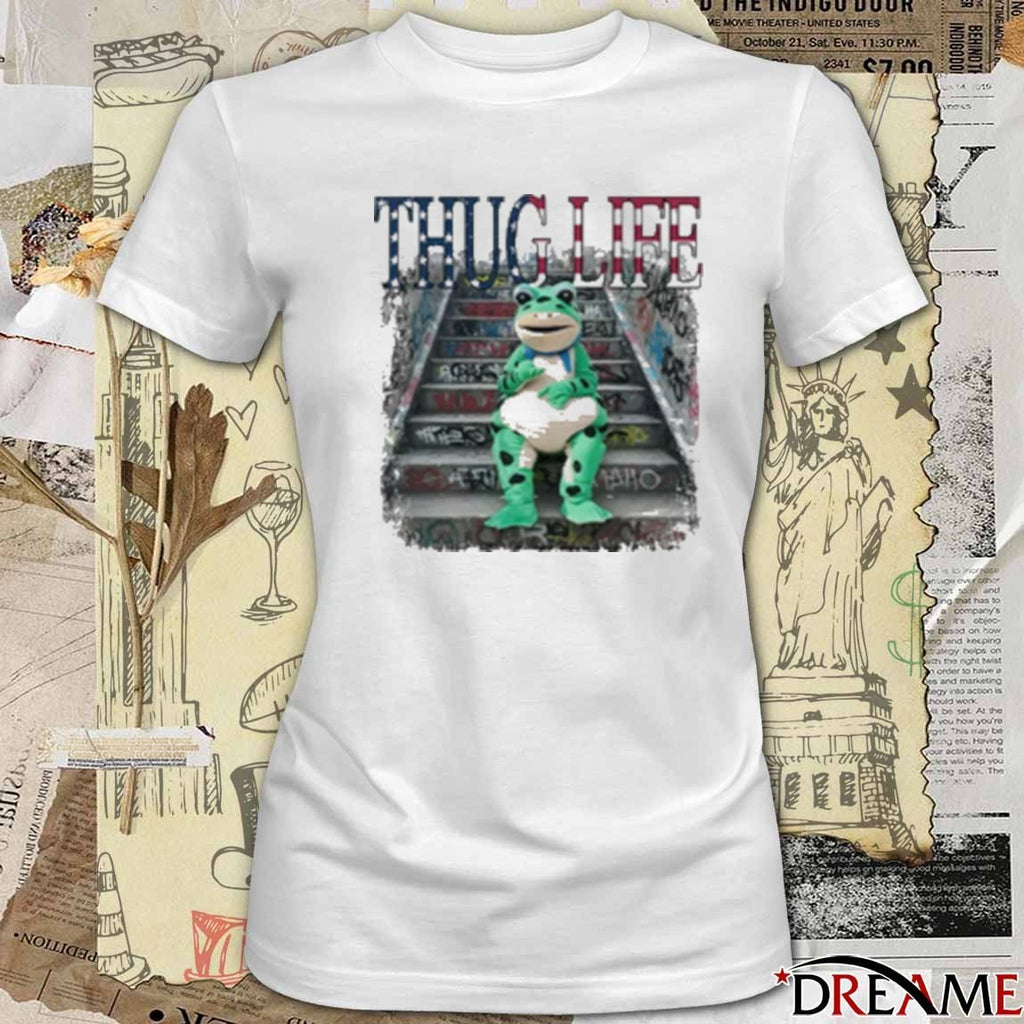 Thug Life Portland Frog Protest 2025 t-shirt