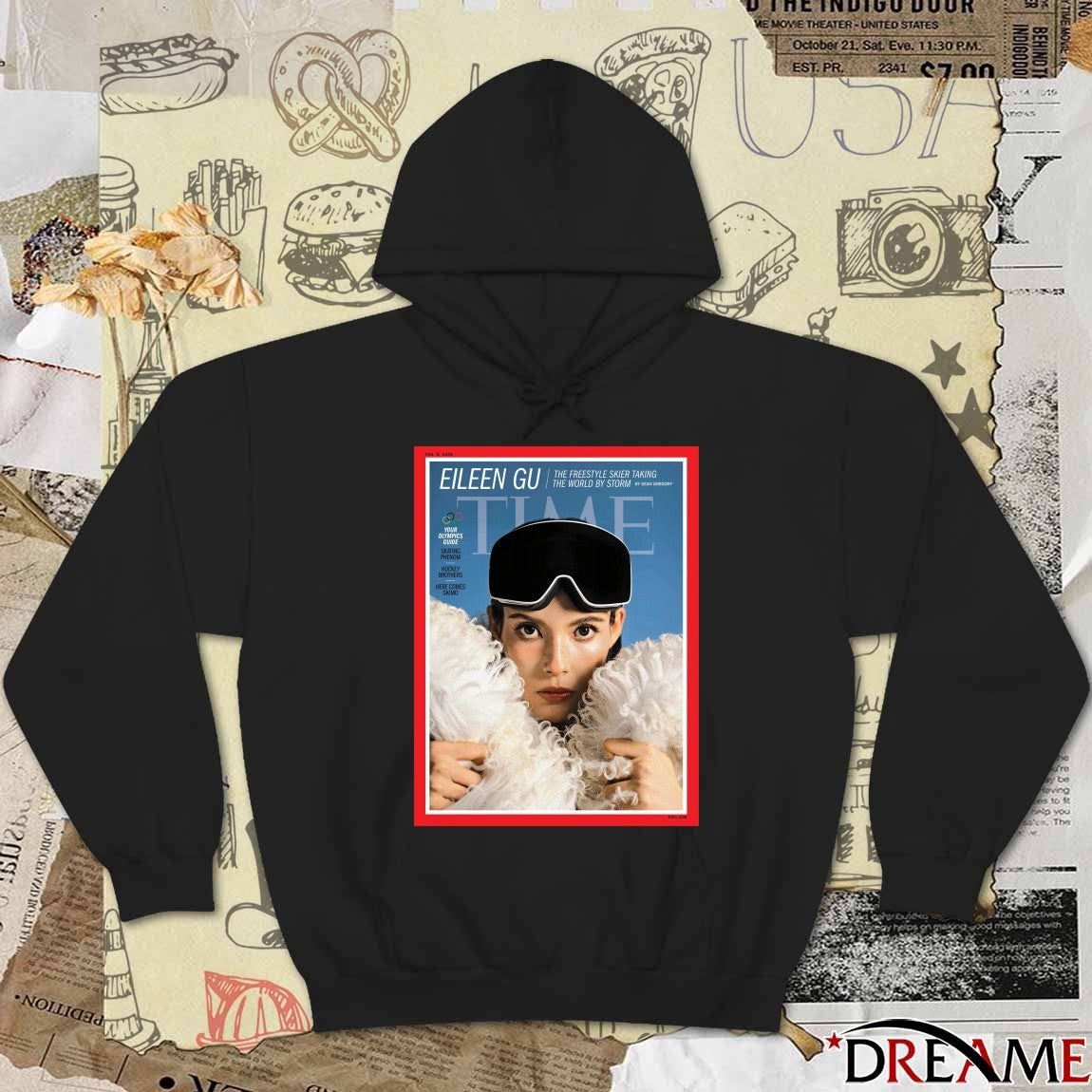 Time Eileen Gu The Freestyle Skier Taking The World By Storm 2026 Poster t-shirt