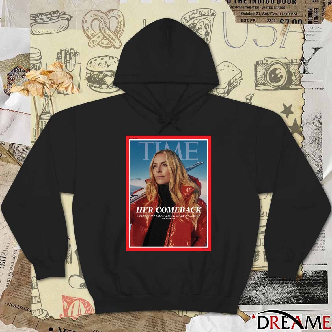 Time Her Comeback Lindsey Vonn Seeks Olympic Glory Once Again November 24 2025 Poster t-shirt