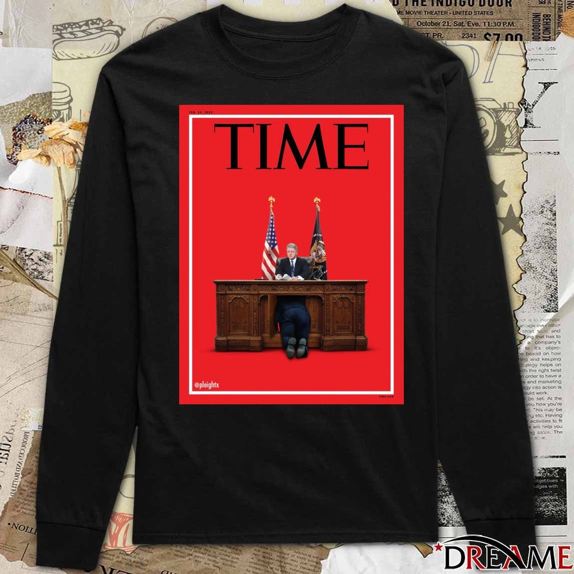 Time Magazine Bill Clinton Donald Trump February 24 2025 Poster t-shirt