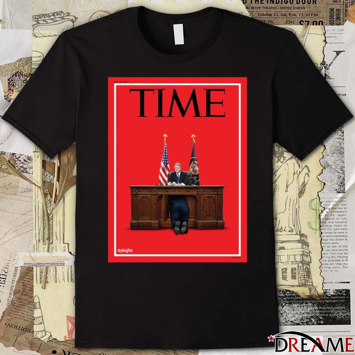 Time Magazine Bill Clinton Donald Trump February 24 2025 Poster t-shirt
