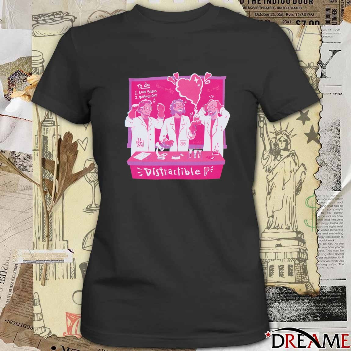 To Do Love Potion Baldness Cure Distractible Love Hypothesis t-shirt