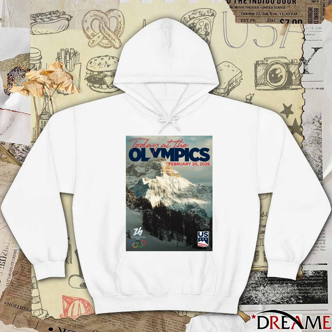 Today at the OLYMPICS FEBRUARY 20, 2026 U.S. Ski and Snowboard Team t-shirt